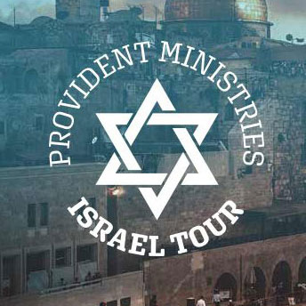 image of building in Israel, with the Star of David with the words provident ministry Israel tour